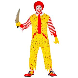 Kostüm Mckiller Clown Overall Strümpfe