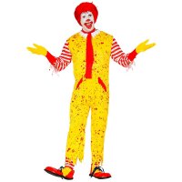Kostüm Mckiller Clown Overall Strümpfe