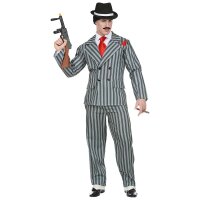 Kostüm Gangster grau Jackett & Hose