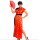 Kostüm Chinesin langes Kleid in rot