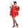 Kostüm Charleston rot, Kleid, Handschuhe