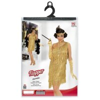 Kostüm Charleston gold, Kleid, Kopfband