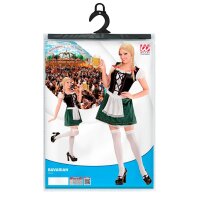 Kleid Bayerin grün-weiß-schwarz