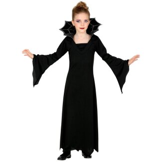 Kinderkostüm Vampirin Kleid Kragen