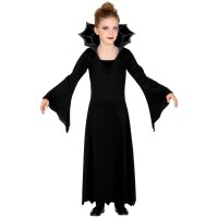 Kinderkostüm Vampirin Kleid Kragen