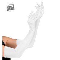 Lange Handschuhe weiß