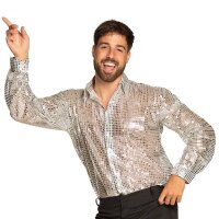 Shirt Disco silber