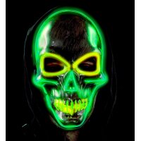 Totenkopfmaske LED