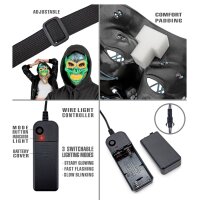 Totenkopfmaske LED