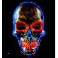 Totenkopfmaske LED