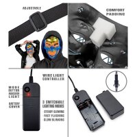 Totenkopfmaske LED