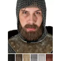 Bartset Raubritter mit Vollbart und Schnurrbart