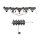 Set Halsband und Ring schwarz
