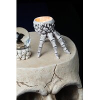 Skeletthand-Kerzenhalter weiß