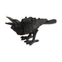 Polyresin Rabe schwarz