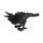 Polyresin Rabe schwarz