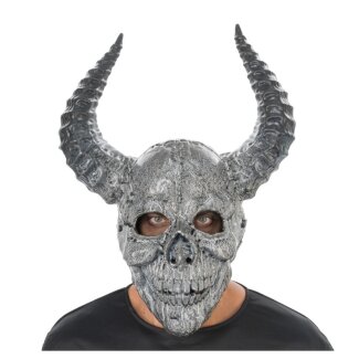 schwarze Schädel-Dämon-Maske