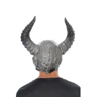 schwarze Schädel-Dämon-Maske