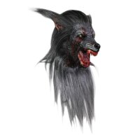 Maske Schwarzer Wolf