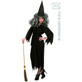 Kostüm Hexe Kleid, Gürtel und Hut