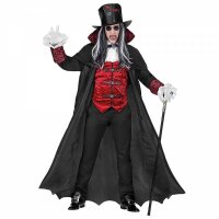 Herrenkostüm Vampire Lord Langer Mantel mit Weste