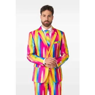 Rainbow Glaze Kostüm Anzug für Herren – Bunter Partyanzug