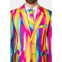 Rainbow Glaze Kostüm Anzug für Herren – Bunter Partyanzug