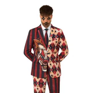 Scary Clown Red Anzug