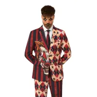 Scary Clown Red Anzug