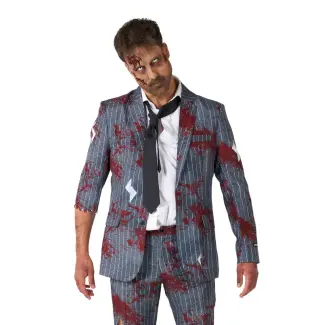 Kostüm Zombie Grey Anzug
