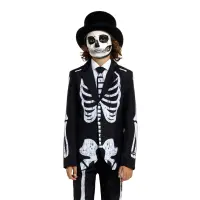 BOYS Skeleton Grunge Black Anzug