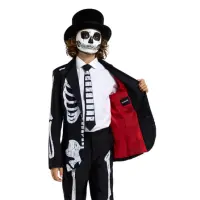 BOYS Skeleton Grunge Black Anzug