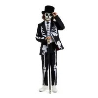 BOYS Skeleton Grunge Black Anzug