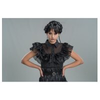 CHAKS Erwachsenenkostüm Wednesday Ballkleid schwarz