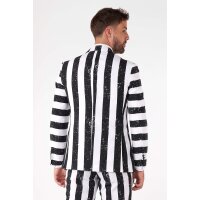 Erwachsenenkostüm Beetlejuice Blazer + Pants + Tie schwarz