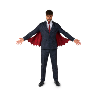 Victorian Vampire Black, Blazer + Pants + Tie, Black