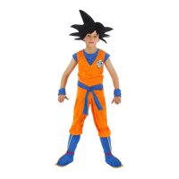 CHAKS Kinderkostüm Dragon Ball Z Goku Saiyan orange/blau 7 Teile