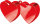 Ballongewicht Herzen 170g rot