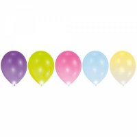 LED Luftballons 27,5cm bunt 5er