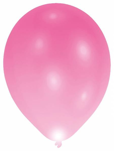LED Luftballons 27,5cm pink 5er 27,5 cm