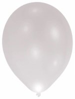 LED Luftballons 27,5cm silber 5er 27,5 cm