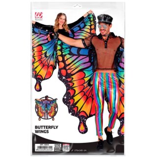 WIDMANN Schmetterlingsflügel regenbogen 175x140cm
