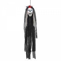 Sprechender Totenkopf Braut mit sich bewegendem Kiefer