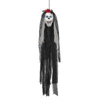 Sprechender Totenkopf Braut mit sich bewegendem Kiefer