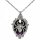 Kette mit Spinne & violettem Edelstein
