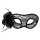 Maske Mystique schwarz aus Spitzen
