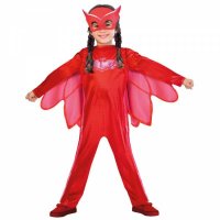 Kostüm PJ Masks Eulette 3 - 4 Jahre, rot