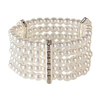 Perlenarmband Strass Deluxe
