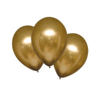 Luftballons Satin Luxe 27,5cm gold 6er