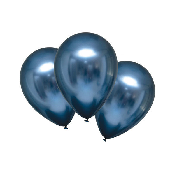 Luftballons Satin Luxe 27,5cm azurblau 6er